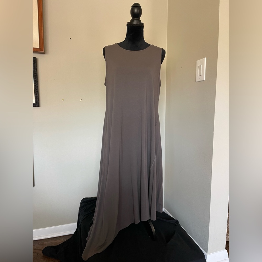 Eileen Fisher asymmetrical knit dress